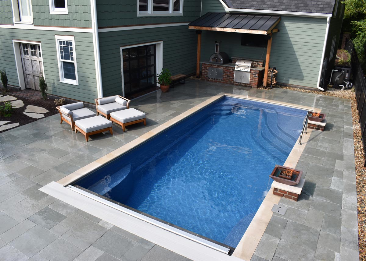 OLYMPIA 16 Custom fibreglass pool design Rockport TX residential home